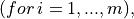 (for\, i=1,...,m),