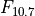 F_{10.7}
