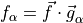 f_\alpha = {{\smash[t]{\vec{f}}}}\cdot {{\smash[t]{\vec{g}}}}_\alpha