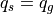 q_s = q_g