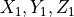 X_1, Y_1, Z_1