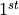 1^{st}