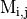 \mathrm{M_{i,j}}