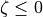\zeta \le 0