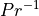 {Pr}^{-1}