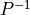 {{P}}^{-1}