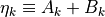 \eta_k \equiv A_k + B_k