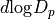 d\mathrm{log}{D}_{p}