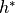 h^*
