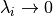 \lambda_i \rightarrow 0