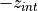 -z_{int}