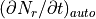 (\partial N_r / \partial t)_{auto}