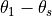 \theta_1 - \theta_s