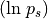 \left({\rm ln}\;p_s\right)