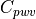 C_{pwv}