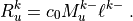 R_u^k = c_0 M_u^{k-} \ell^{k-}
~.