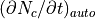 (\partial N_c / \partial t)_{auto}
