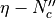 \eta -
N^{\prime\prime}_c