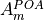 {{A}_{m}^{POA}}