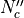 N^{\prime\prime}_c