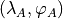 \left( \lambda_A,
\varphi_A \right)