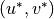(u^{*},v^{*})