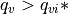 q_v > q_{vi}*