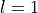 l=1