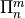 \Pi^m_n