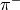 \pi^-