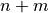 n+m