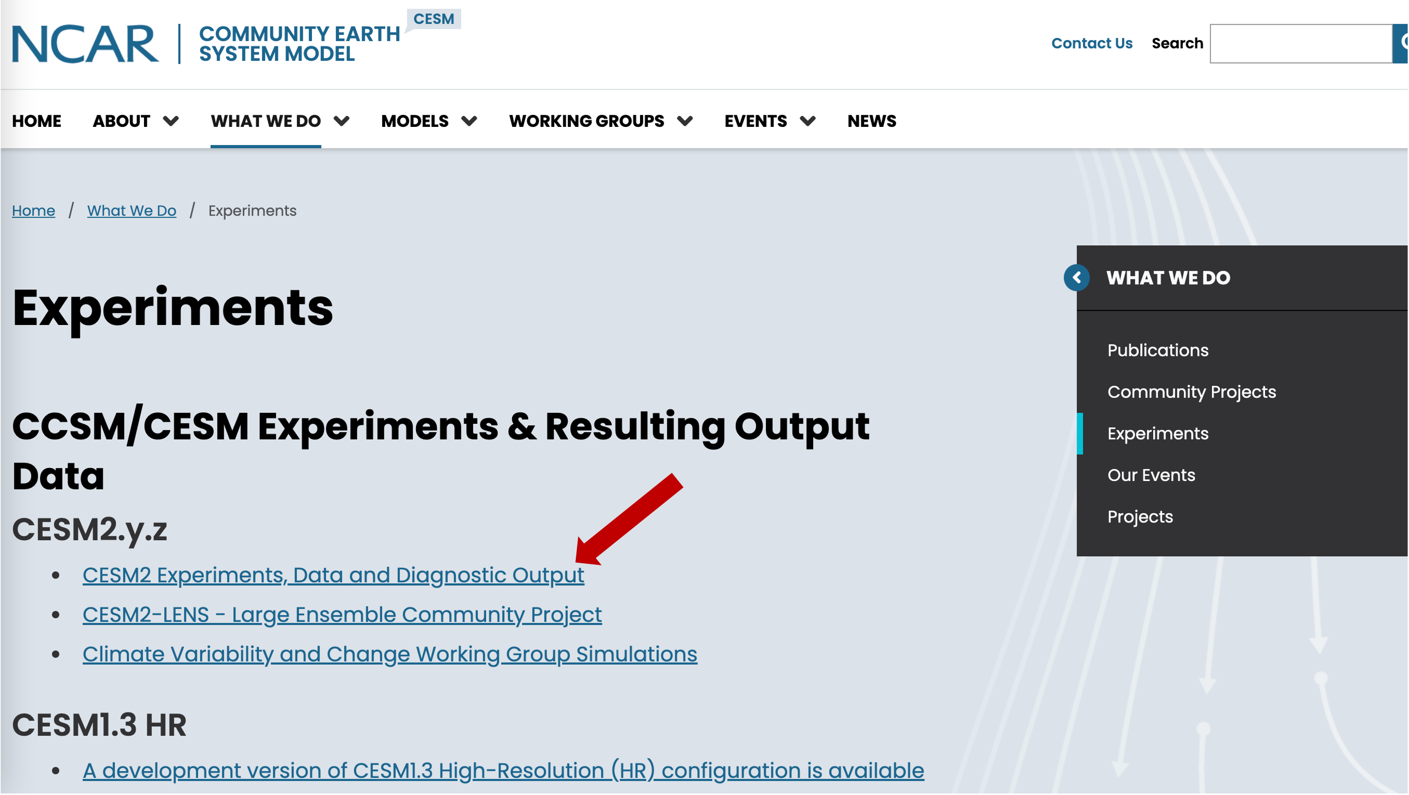 CESM Experiments