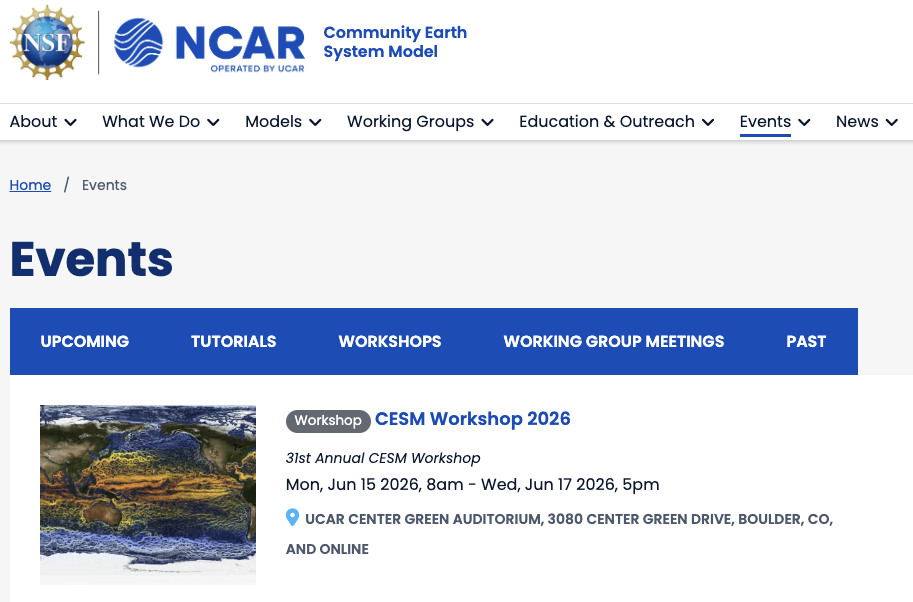 CESM Events Image