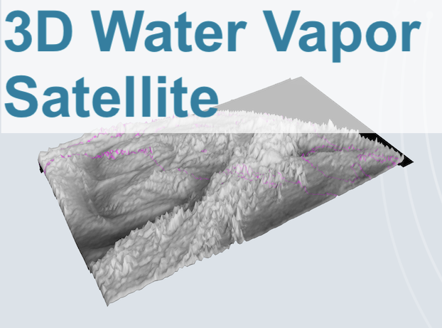 Water vapor satellite imagery